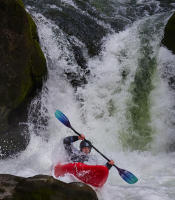 Kayaker at Whirlpool Falls